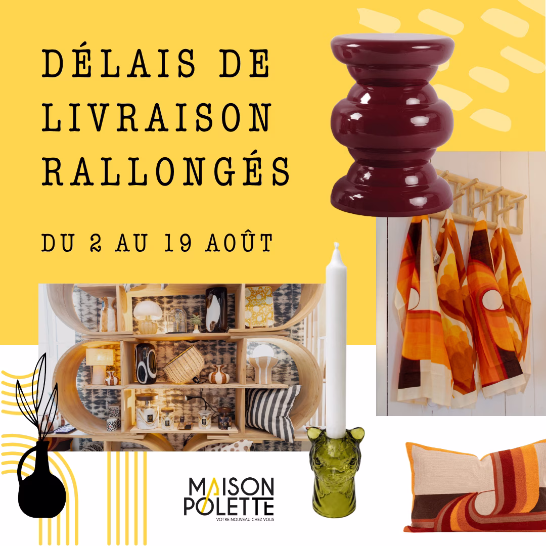 pop up delais de livraison maison polette