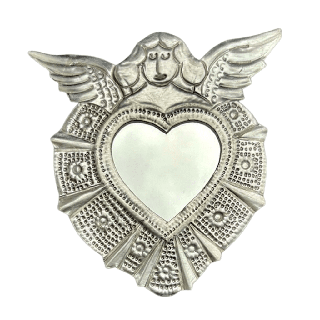 ex voto petit ange argentÉ miroir