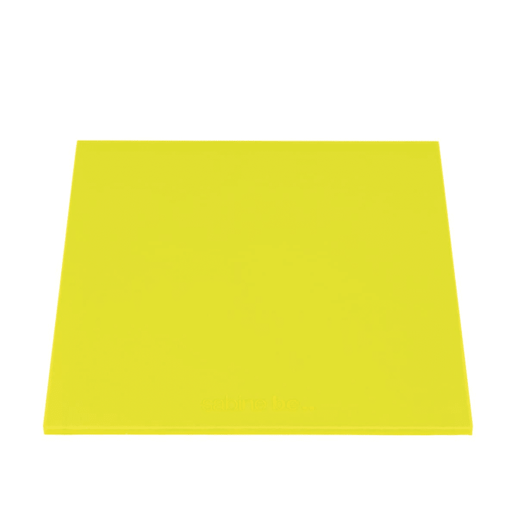 dessous plat carre jaune 1