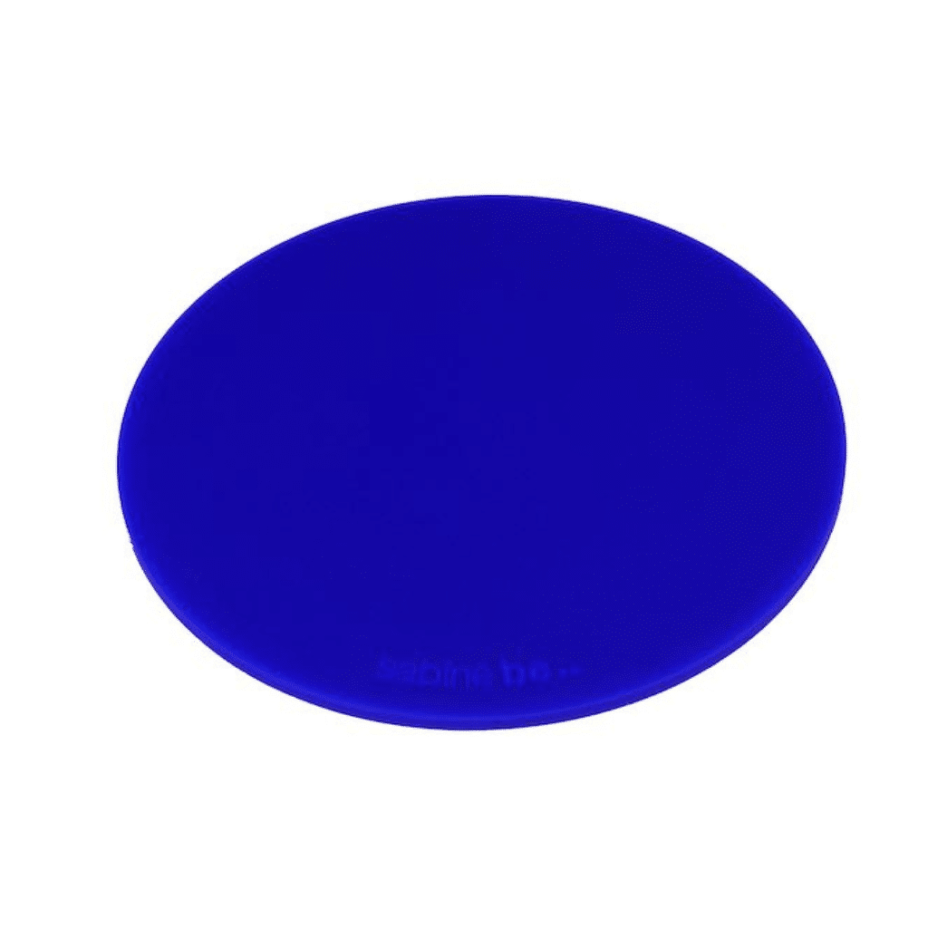 dessous plat rond bleu 1