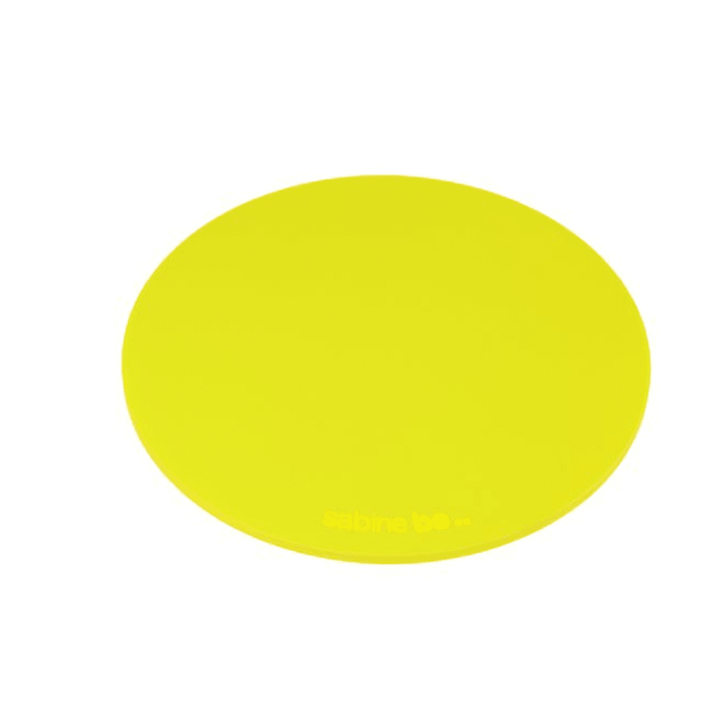 dessous plat rond jaune 1