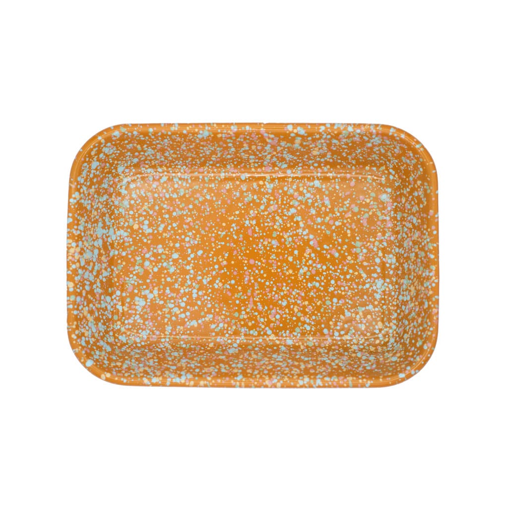 plat rectangle médium Émaillé "maison polette"