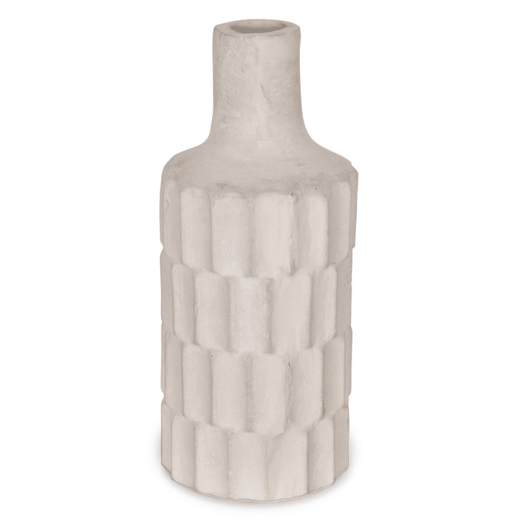 vase facette papier maché 1
