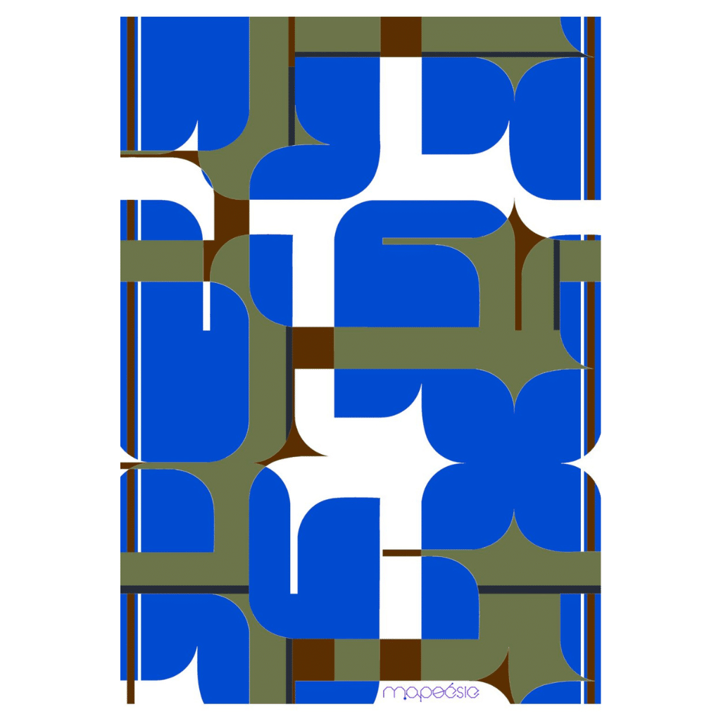 ma poesie drap de plage chance bleu 1