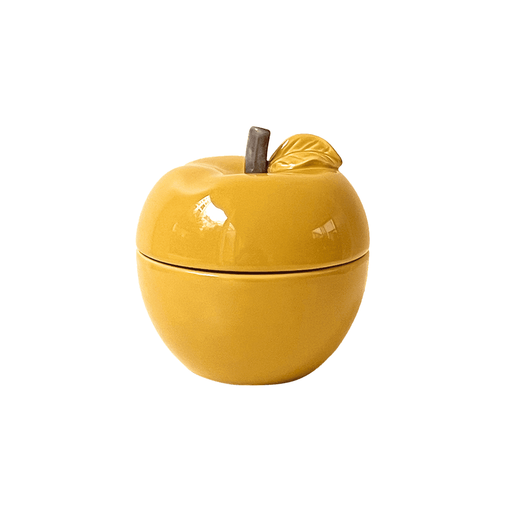 bougie pom glow jaune safran 1