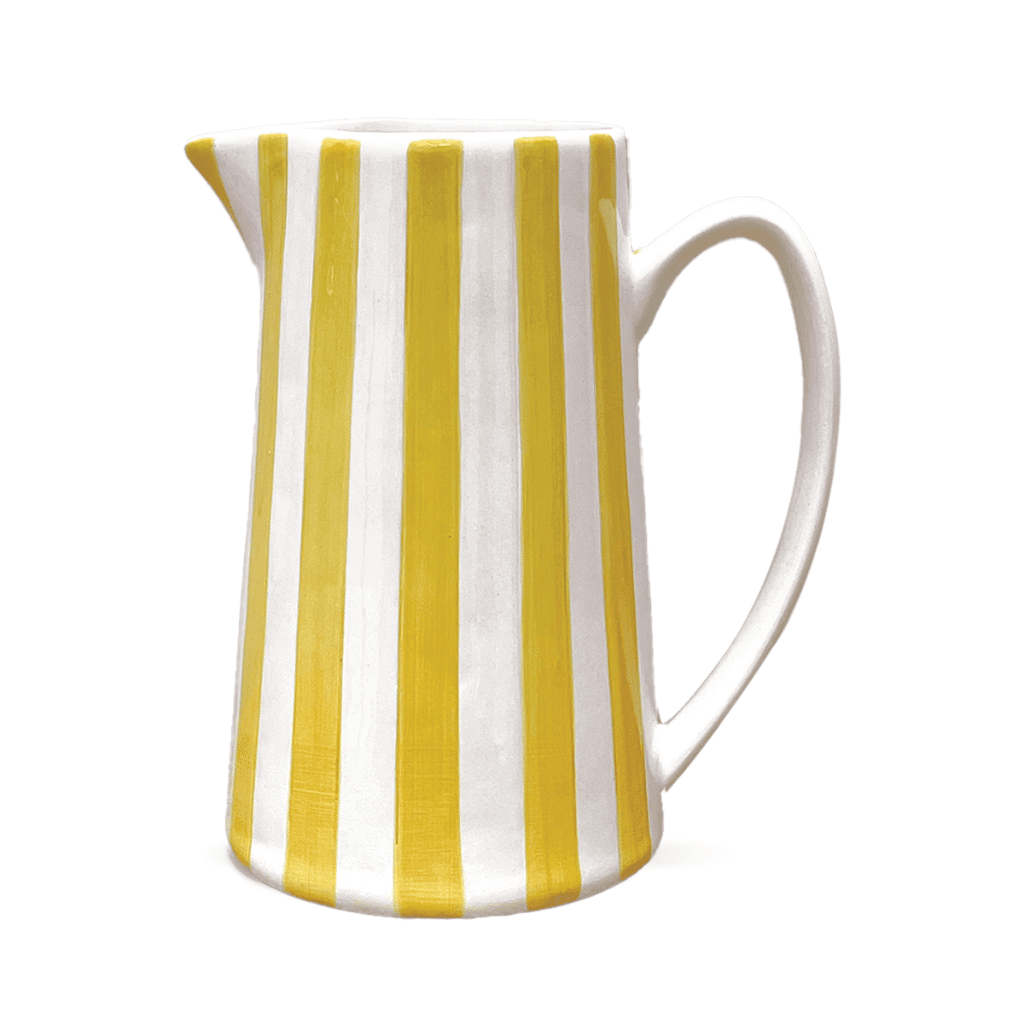 pichet rayé jaune 1