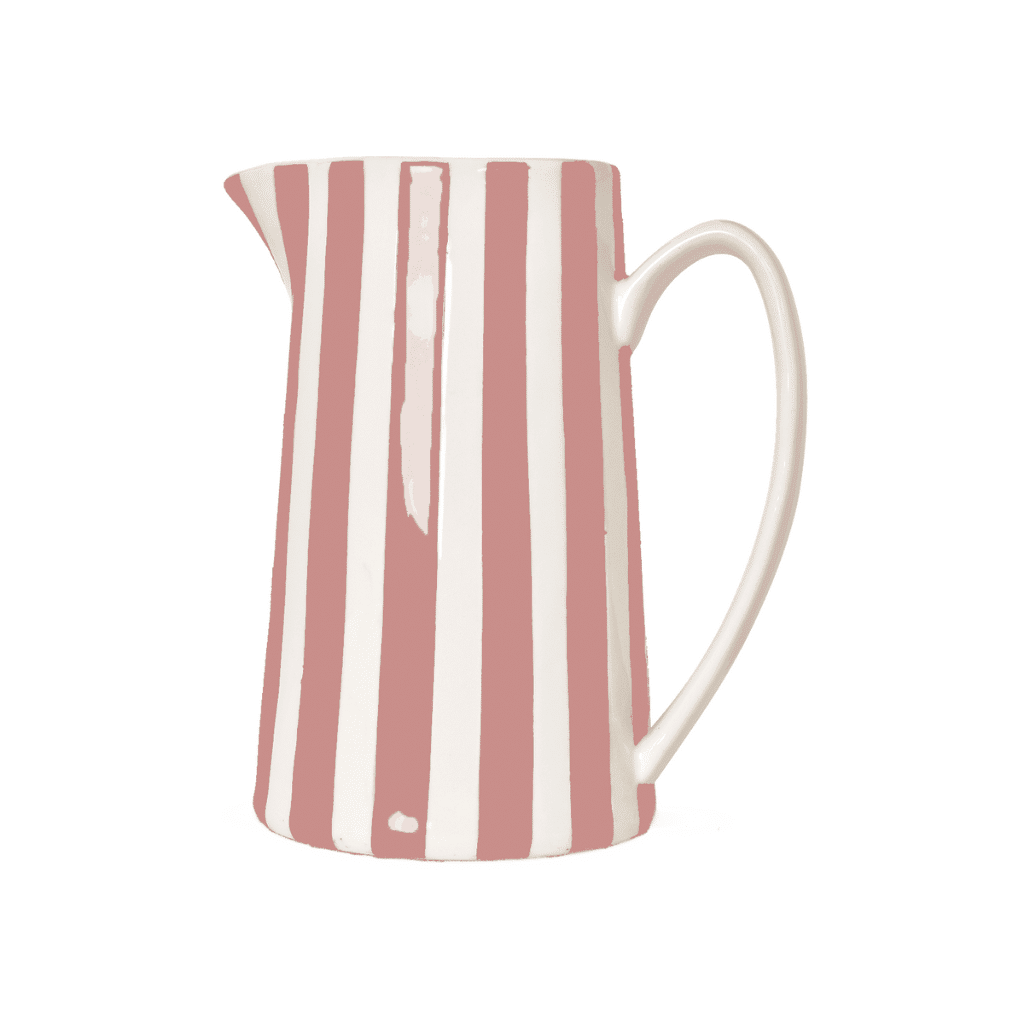 pichet rayure rose 1