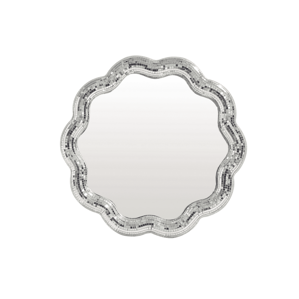 miroir disco rond ondulé 1
