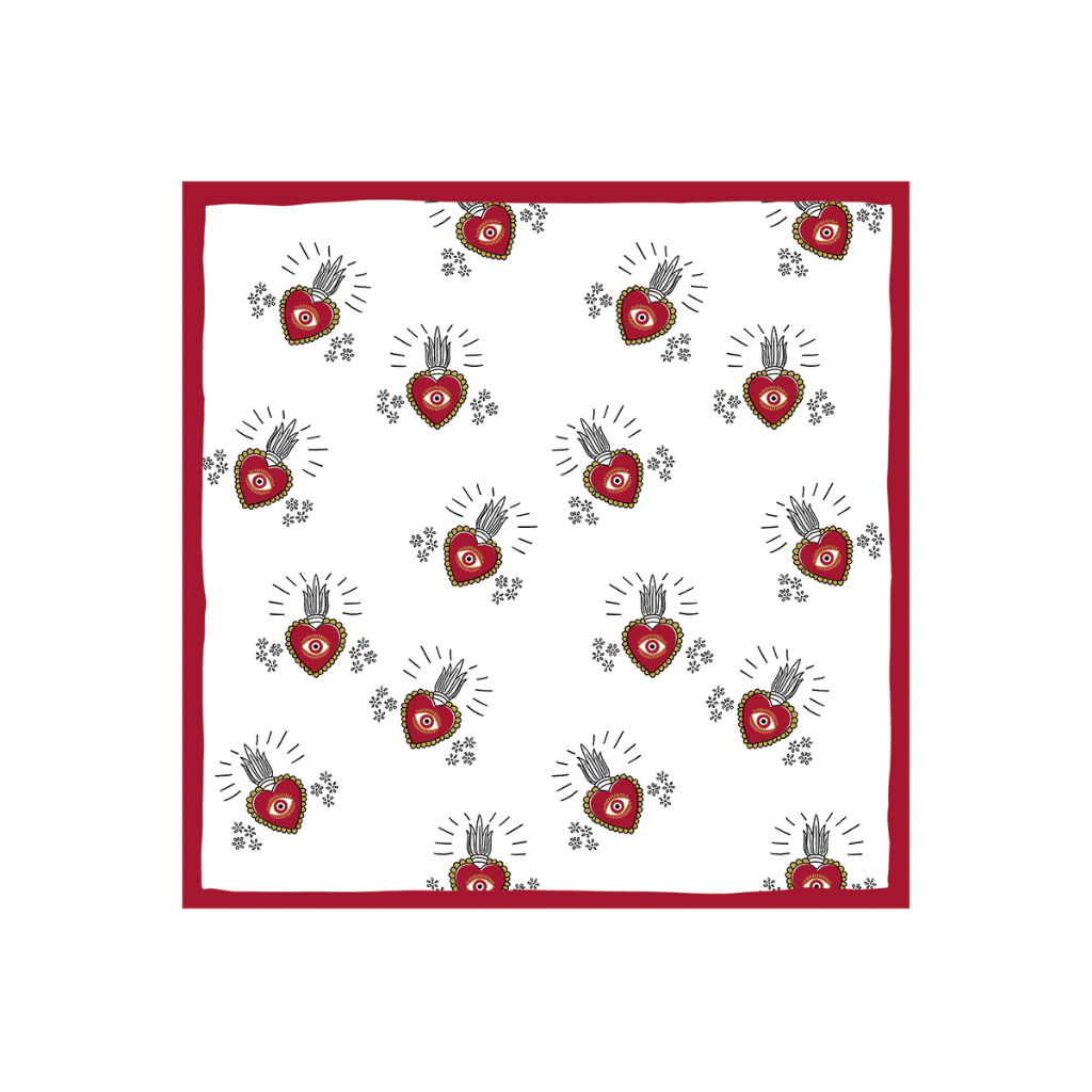 serviette exvoto rouge 1