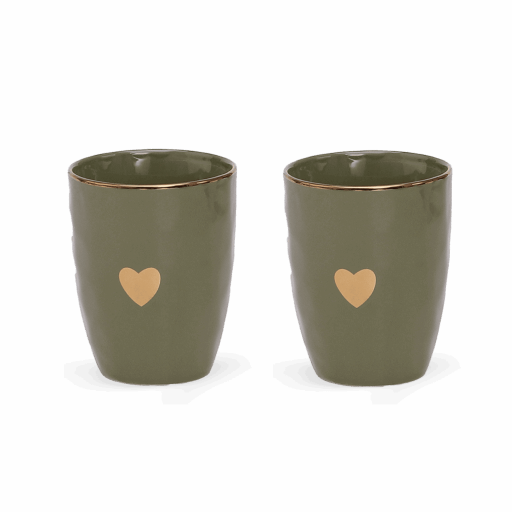 gobelet coeur kaki 1