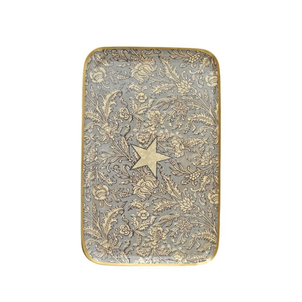plateau flower vert de gris 1