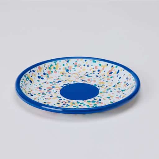 assiette a dessert wonder wheel bleu