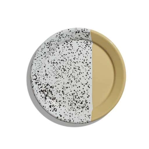 assiette plate mind pop jaune 1