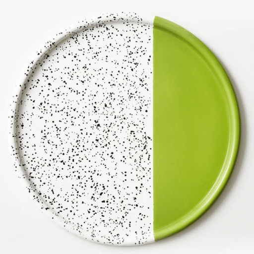 assiette ronde de presentation mind pop vert 1