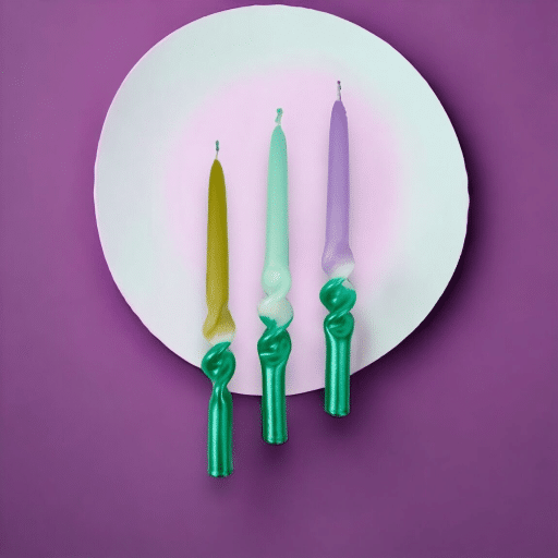 bougies swirl matcha pink stories