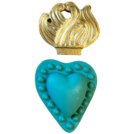 ex voto flamme d amour turquoise j ai vu la vierg