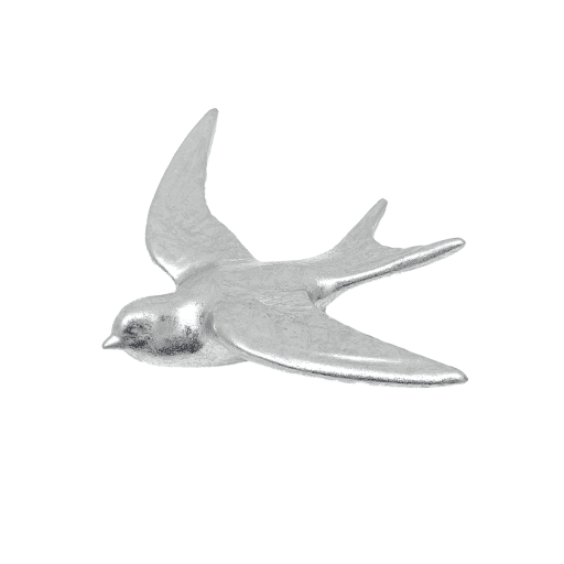 hirondelle deco argente