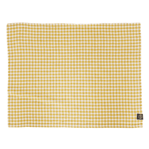 piana set serviette de table jaune paille haomy