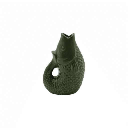 vase poisson petit modele kaki