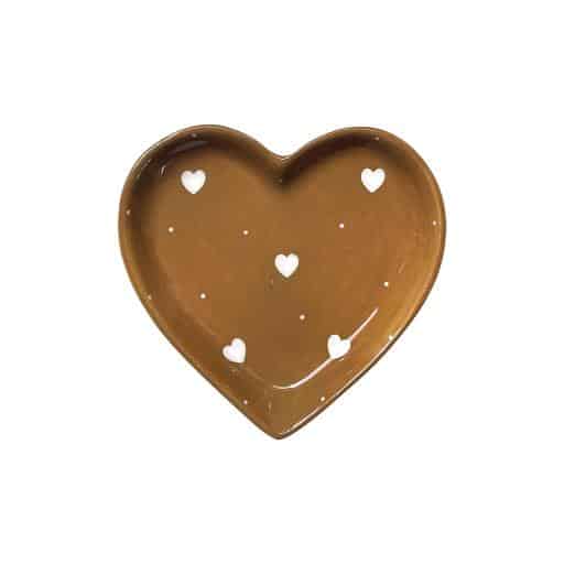 vide poche coeur ambre