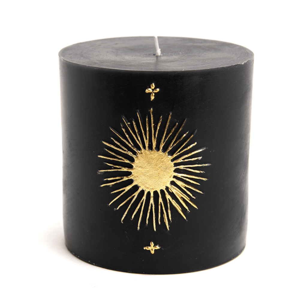 bougie soleil noir pm