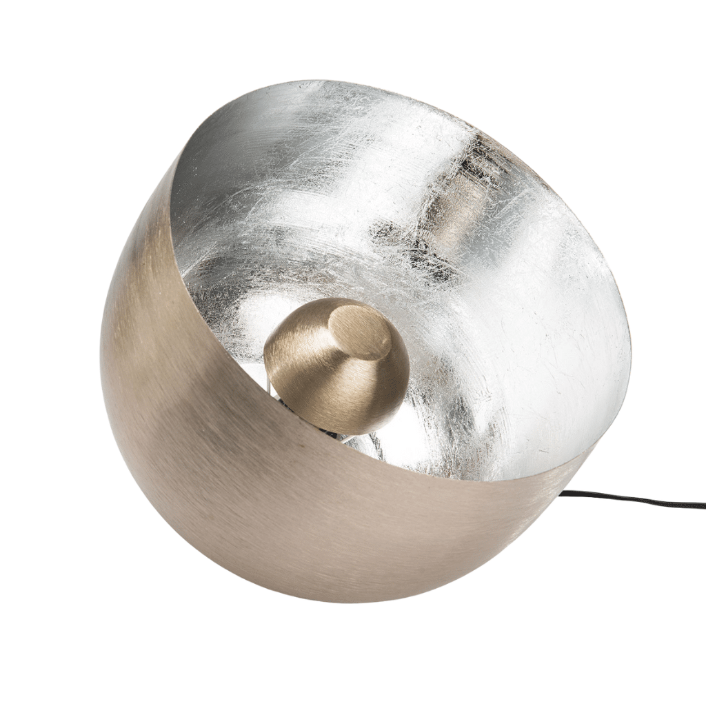 lampe de sol cloche argent gm
