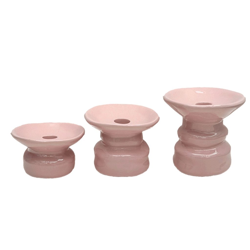 trilogie de bougeoir padre rose opjet