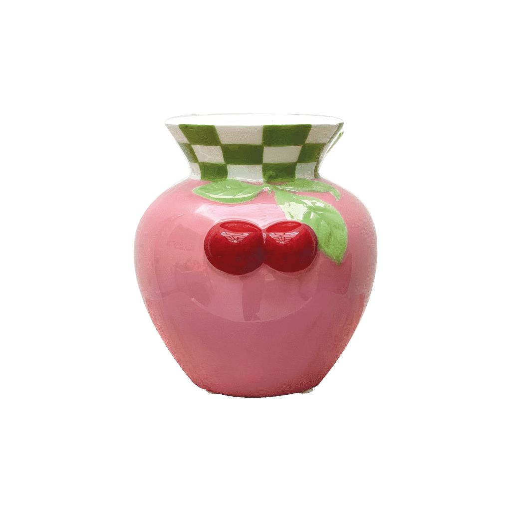 vase cerise rose