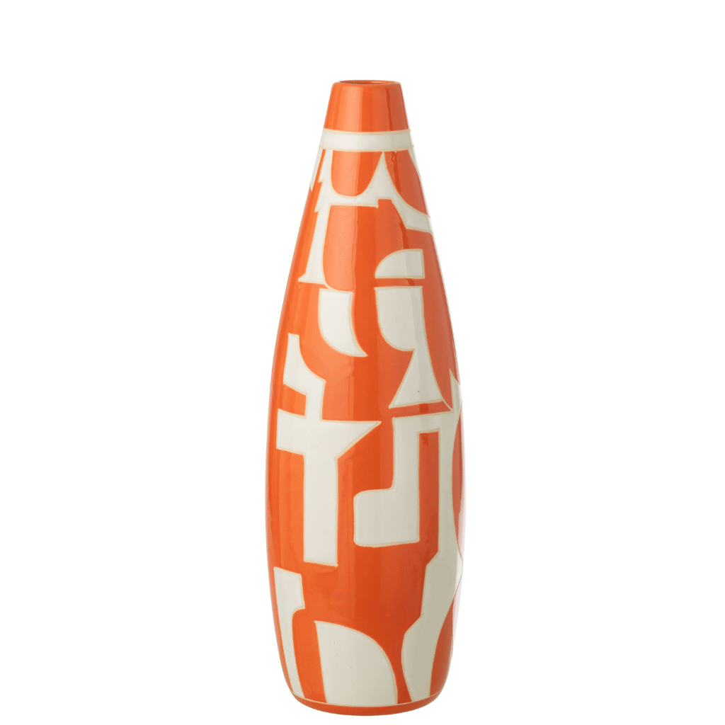vase geo naranja
