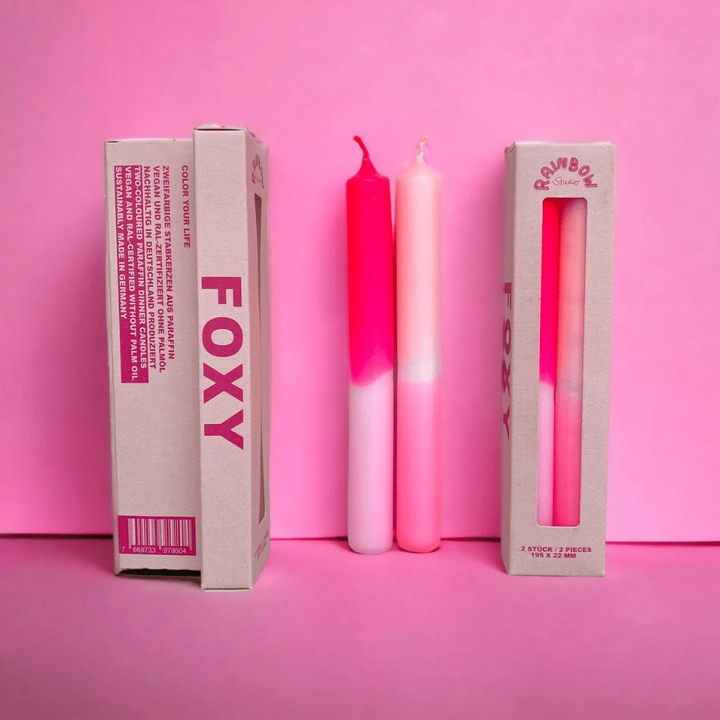 bougies foxy pink stories