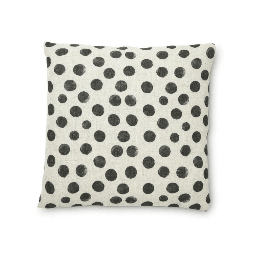 housse de coussin dots charbon