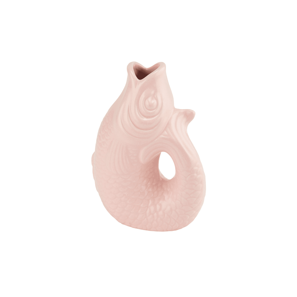 vase poisson petit modele rose