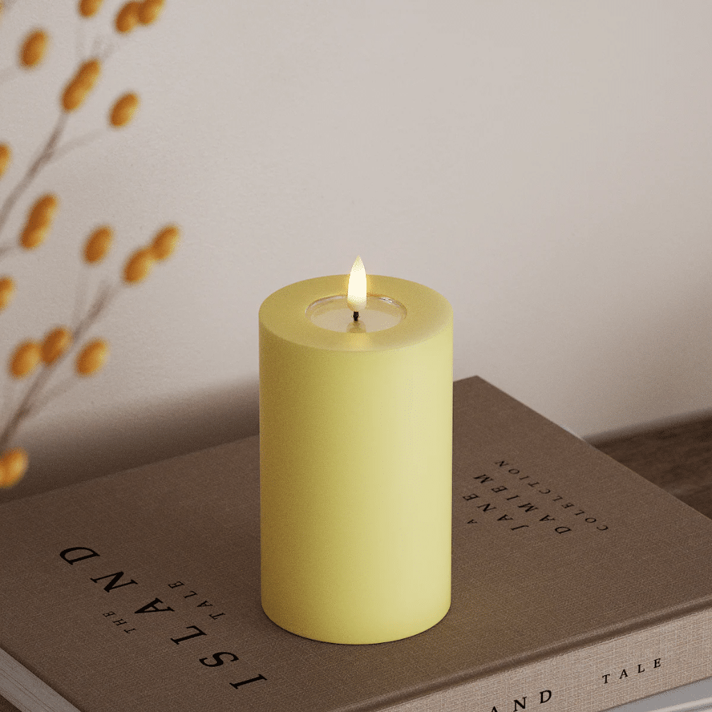 1 bougie led jaune pm