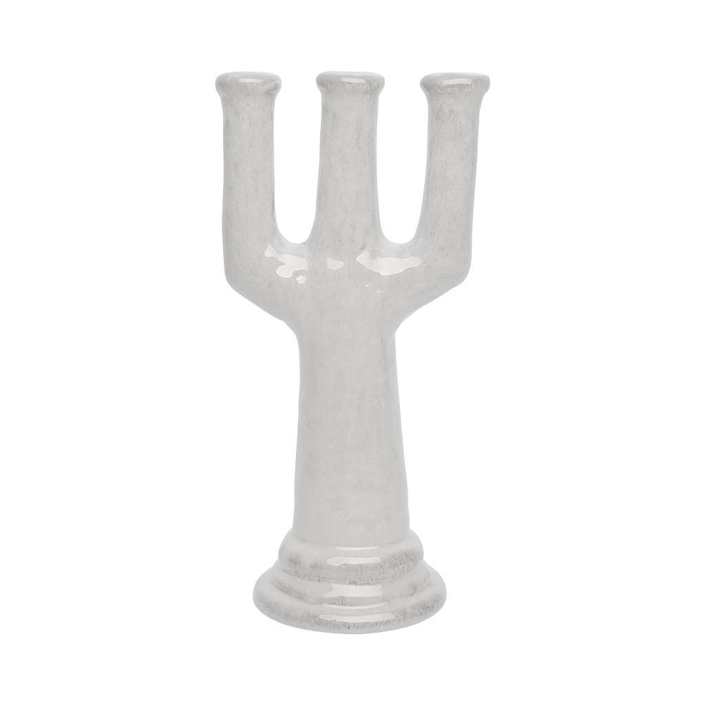 bougeoir chandelier blanc pottery