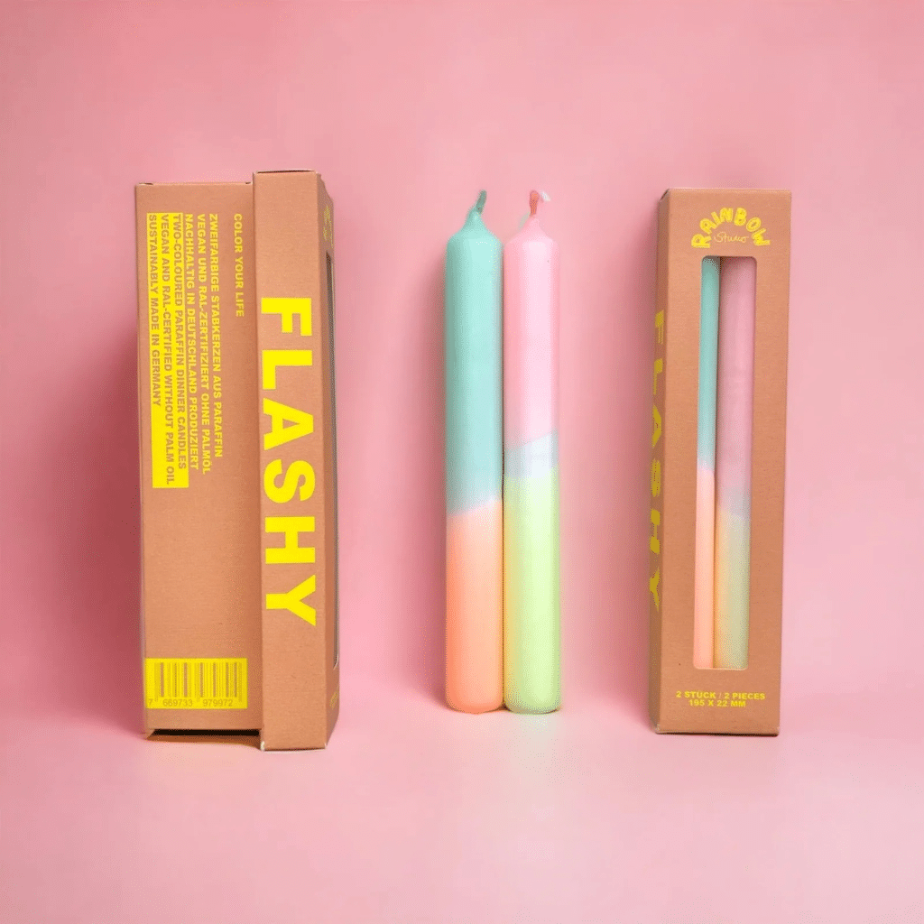 bougies flashy pink stories