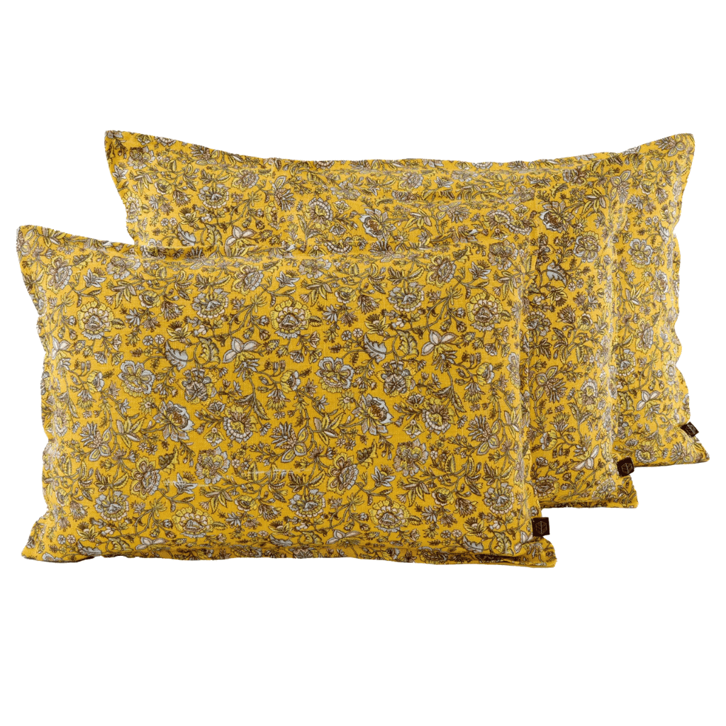 housse de coussin 40x60 samara ocre haomy