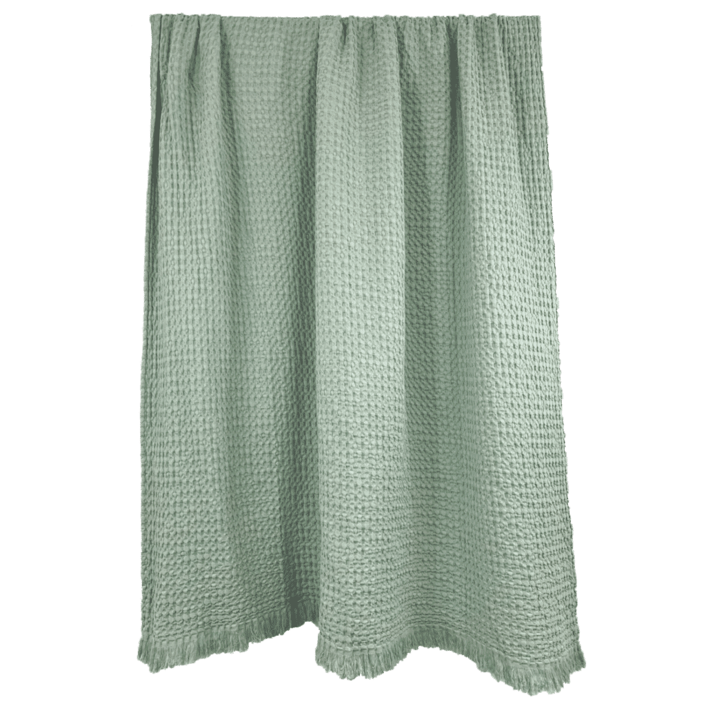 plaid dessus de lit tempo celadon haomy