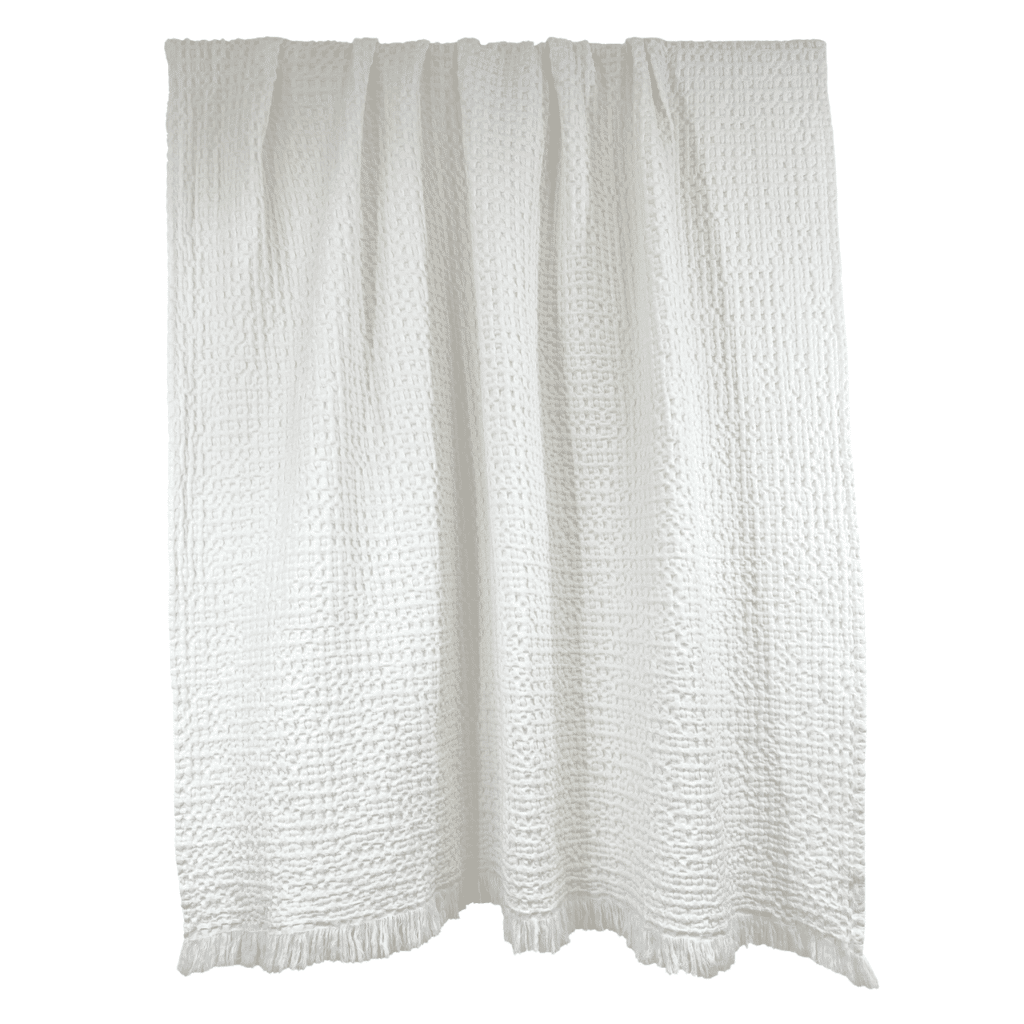 plaid dessus de lit tempo craie haomy