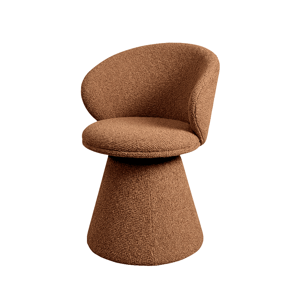 chaise sergio pivotante marron