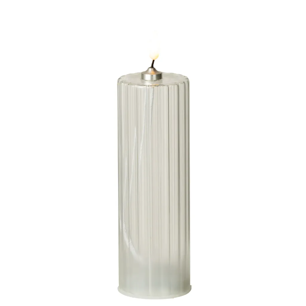 bougeoir en verre led antoinette gm