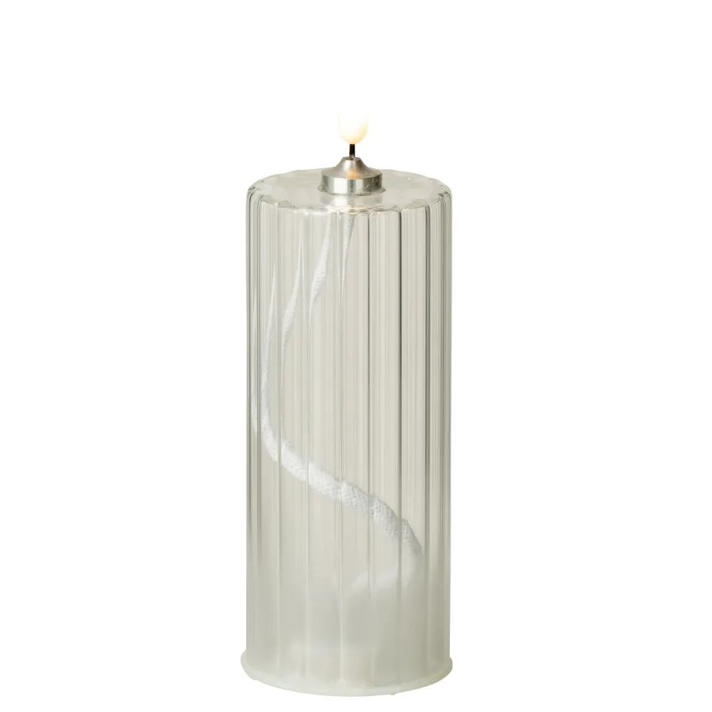 bougeoir en verre led antoinette mm