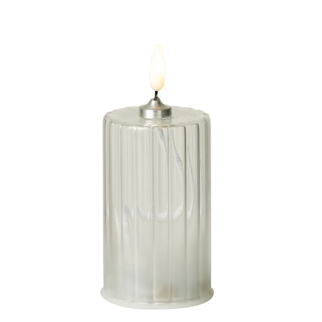 bougeoir en verre led antoinette pm