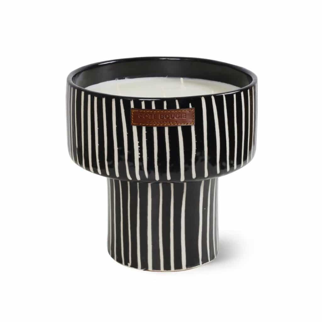 bougie coupe zebre mandarine m