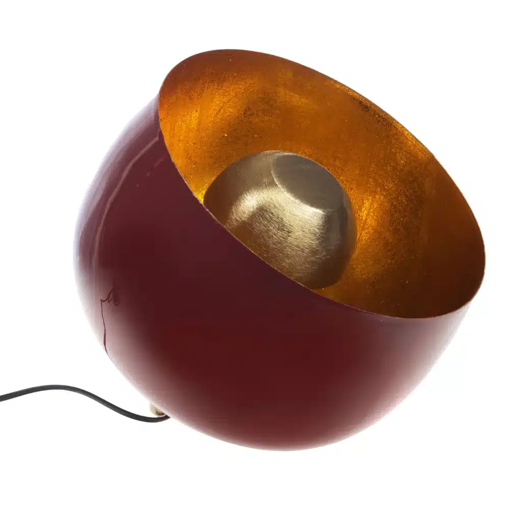 lampe de sol cloche burgundy mm