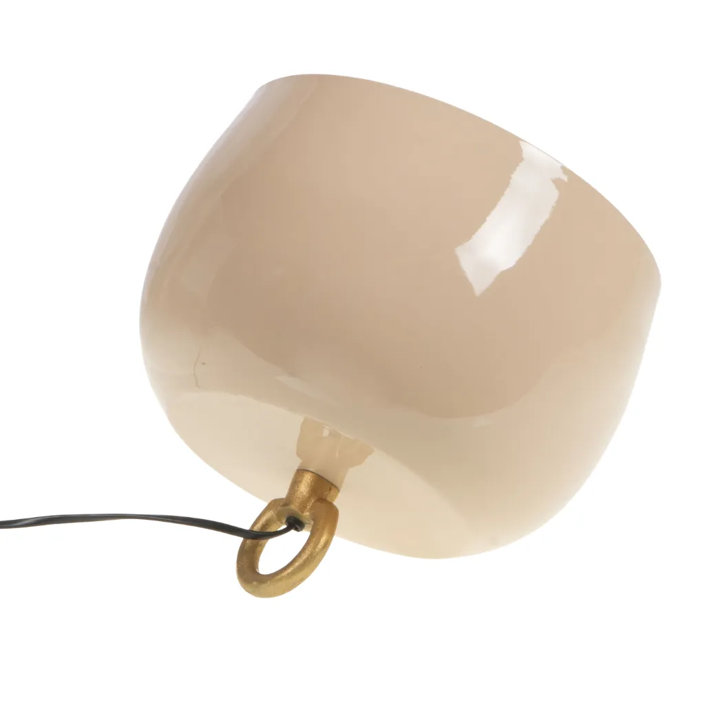 lampe de sol cloche ecru mm 1