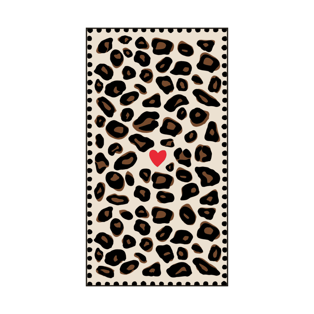 serviette de table leopard